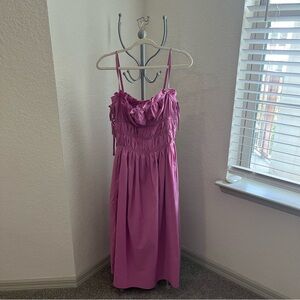 Purple Side Tie Maxi Dress